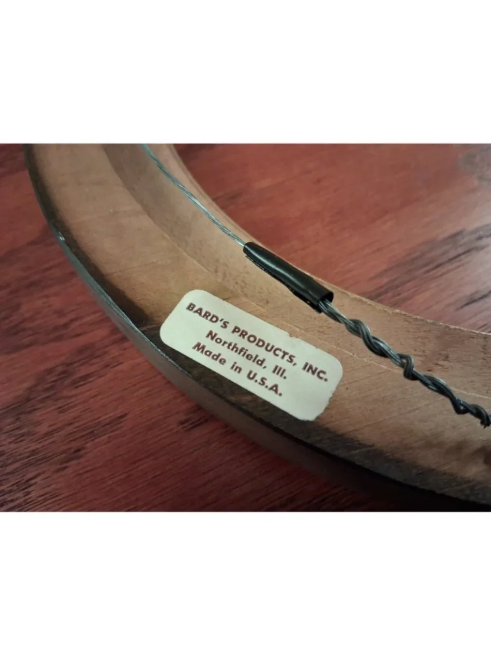 Frame Bards Collector Plate Wood Round Art 8.5” Light Brown Gold Trim Vintage